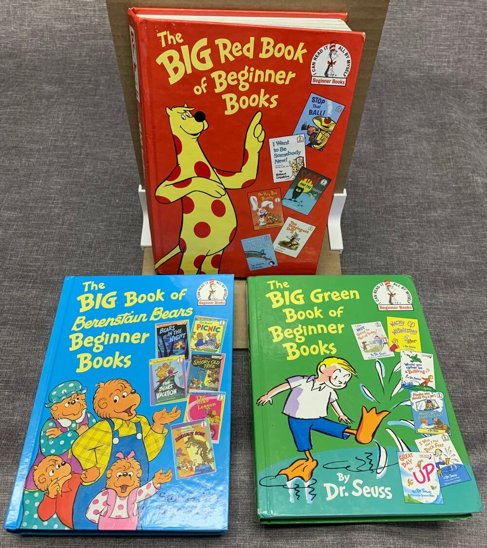 Lot of 3 Dr. Seuss and Berenstain Bears Beginner Book Collections - 18 Books!